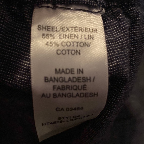 Wide leg linen with drawstring waist - Picture 6 of 6